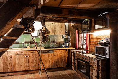 Romantische Hütte